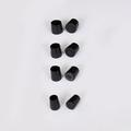 PURATEN 4 Pairs Non-Slip High Heel Protectors Black Heel Stoppers Heel Repair Caps Stiletto Cover 4 Sizes