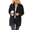 ZANZEA Women Hooded Long Sleeve Plush Coat Winter Warm Cardigan Jacket Fluffy Outwear