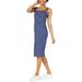 Ultra Flirt Womens Juniors Knit Striped Bodycon Dress Blue XXS