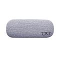 Men Women Kids Leather Eye Glasses Hard Shell Protector Reading Eyewear Case Sunglasses Box Case Gray