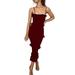 Boho Summer Spaghetti Strap Maxi Dress For Women Ladies Ruffled Irregular Hem Holiday Party Beach Strap Long Sundress