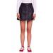 Free People Womens A-Line Faux Leather Mini Skirt