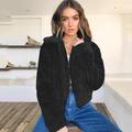 Tomshoo Fashion Women Winter Fleece Coat Cashmere Loose Thick Warm Cardigan Jacket Outerwear Overcoat