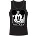 Disney Junior Tank Top Split Mickey Icon Black White LG