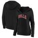 Chicago Bulls Fanatics Branded Women's Alternate Wordmark V-Neck Pullover Hoodie - Black