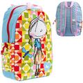 Girls Girls Colorful School Backpack, Measures approximately 17 x 13 x 5 By from USA