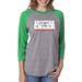 Custom Cheer Cheerleader Jumping Womens 3/4 Raglan Sleeve