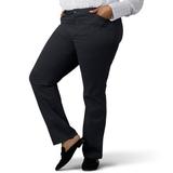 Plus Size Lee Relaxed Fit Straight-Leg Pants Charcoal Heather