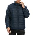 Mens Down Jacket, Light Weight Puffer Coat for Men, Men's Down Puffer Jacket Packable Puffer Jacket Windproof Zip Up Warm Coat Outerwear