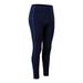 JANDEL Ladies Plus Velvet Sports Trousers Running Yoga Fitness Pants High Waist Stretch Leggings,Dark Blue 2XL