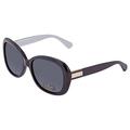 Kate Spade Gray Polarized Rectangular Ladies Sunglasses JUDYANNPS-09HT-56