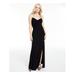 B DARLIN Womens Black Embellished Spaghetti Strap Sweetheart Neckline Full-Length Formal Dress Size 7\8