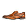 Bruno Marc Mens Business Oxford Shoes Leather Formal Dress Lace Up Comfort Wing Tip Shoes HUTCHINGSON_3 CAMEL Size 7.5