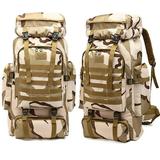 Military Tactical Backpack Novashion 80L Large Capacity Camping Hiking Backpack Rucksack Waterproof Traveling Daypack for Outdoor, Gift for Boy and Girl