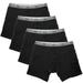 Falari Men's 4-Pack Boxer Briefs Bamboo Rayon Ultra Soft Lightweight Breathable