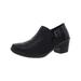 Easy Street Womens Remedy Faux Leather Block Heel Ankle Boots