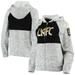 LAFC 5th & Ocean by New Era Women's French Terry Space Dye Full-Zip Hoodie Sweatshirt - Heathered Gray