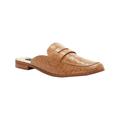 Aqua Womens Gina Leather Mules