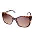 Kenneth Cole Reaction Womens Cat Eye Dark Havana Plastic Sunglass KC1387. 52F