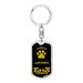 Dog Dad Gift Jagdterrier Swivel Keychain Stainless Steel or 18k Gold