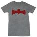 Batman (DC Comics) Mens T-Shirt - New Style Red Dark Night Logo (Small)