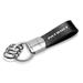 Jeep Patriot Genuine Black Leather Strap Loop Key Chain Key-ring Keychain