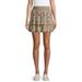 No Boundaries Juniors' Smocked Mini Skirt