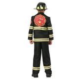 kids black uniform firefighter costume