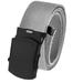 All Sizes Men's Golf Belt in 1.5 Black Slider Belt Buckle with Adjustable Canvas Web Belt Large Gray