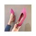 LUXUR - Flat Shoes for Women Classic Pointed Toe Slip On Ballet Shoes Knit Texture Leopard Comfortable Pointed Toe Dress Shoes