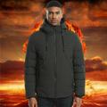 Winter Men's Electric Heated Waistcoat Washable Fashionable Heated Vest Jacket Fast Warm-Up Coat Jacket Efficient Warmth Polyester Fibers 3 Speed Heating (Power Supply Optional)