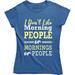 I Don't Like Morning People Or Mornings Or People Sarcastic Slogan Top Women Tee Shirt