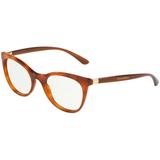 DOLCE & GABBANA DG3312-3212-50 Eyeglasses Size 50mm 20mm 140mm Havana