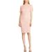 American Living Womens Wilkinson Lace Overlay Sheath Cocktail Dress Pink 4