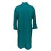 Isaac Mizrahi Live! Petite Dress PXL Bell Sleeve Sweater Green A343218