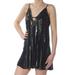 Intimately By Free People Here She Is Embellished Swing Minidress Black