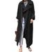 ZANZEA Women Autumn Full Sleeve Lapel Collar Windbreaker Long Coat Vintage Trench Coat