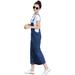 Fashion Spring dress Casual Denim Loose Strap Casual Long Denim Blue Overalls Jeans Dress vestidos