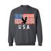 Awkward Styles Eagle USA Crewneck Red White and Blue Eagle Men Women Sweatshirt USA Gifts USA Military Sweater for Men 4th of July Party USA Military Sweater for Women Love USA
