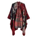 Tuscom Women Knitted Cashmere Capes Shawl Cardigans Sweater Coat
