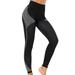 Avamo Seamless Striped Sports Compression Pants for Women Gradient Quick Dry Running Training Exercise Fitness Leggings