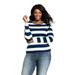 Lands' End Women's Plus Size Long Sleeve Rib Crew Tee