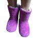 LUXUR Ladies Slipper Boots Fur Lined Winter Warm Thermal Ankle Bootie Shoes