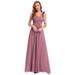 Ever-Pretty Women's Elegant Bridal Party Maxi Dresses for Women 09768 (Orchid 6 US)