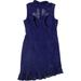 GUESS Womens Blue Cut Out Lace Brandie Sleeveless Above The Knee Cocktail Dress Size: 6