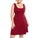 MAWCLOS Women Summer Casual Scoop Neck Sleeveless A-Line Sundress Plus Size Beach Pool Party Dress Elegant Cocktail Dresses