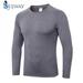 Produes Quick-drying Long Sleeve Men's Tshirt Stretch Tight Sports Training Suit Breathable Sweat-wicking T-shirt