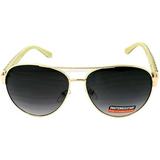 Aviators Mirrored Sunglasses Metal Frame Women Mens UV400 (Black Mirrored)