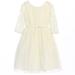 Sweet Kids Girls Off White Lace Sleeve Ballerina Christmas Dress 7-12