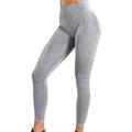 Winnereco High Waist Yoga Leggings Seamless Push Up Women Gym Running Pants (Grey M)